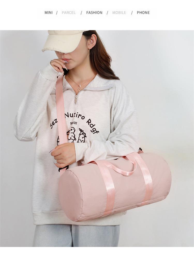 

Многоцелевая спортивная и дорожная сумка большой вместимости: Идеально для фитнеса, йоги, танцев и повседневной носки Small розовый