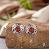 S925 Sterling Silber 18K Naturfarbe Schatz Ohrringe Leichter Luxus Premium Nische Original Design Ohrringe Neue Chinesische Ohrringe