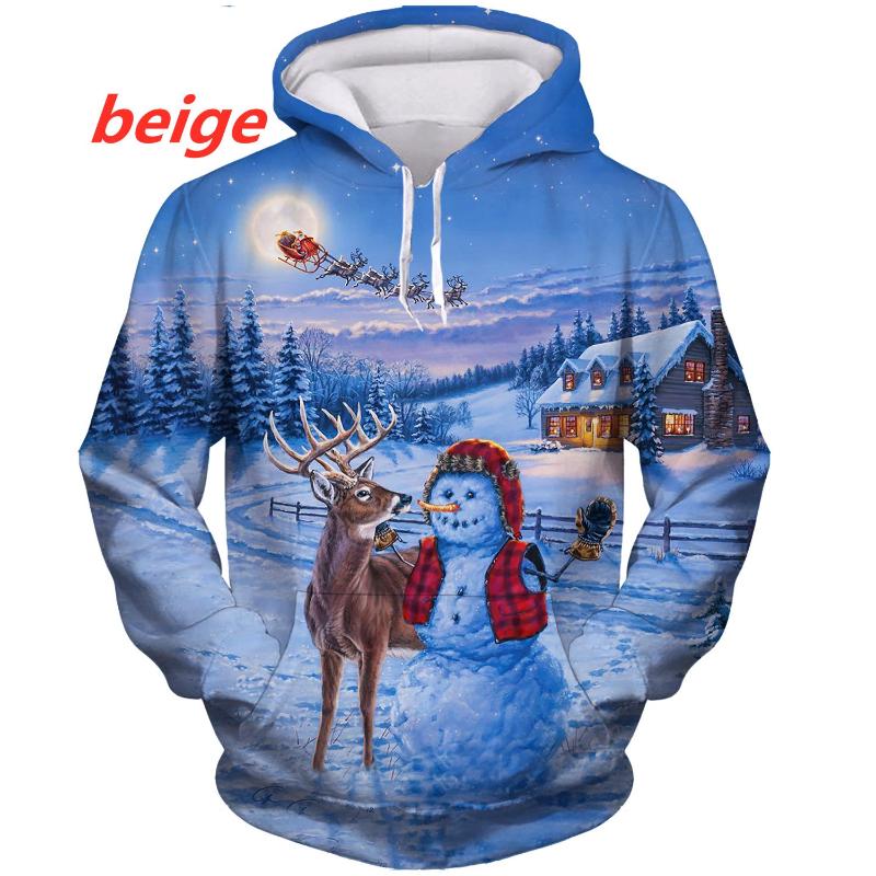 2024 New Christmas Fashion Hoodie Men/Women Hip Hop Autumn And Winter Streetwear Hoodies Funny Santa Claus Couples Clothes