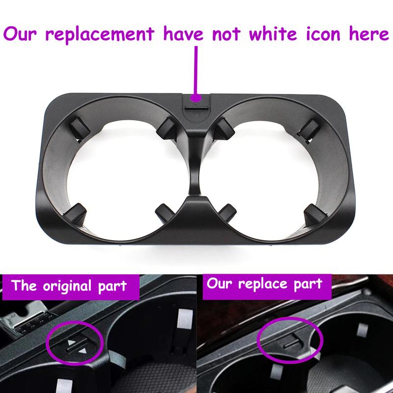 Car Center Console Water Drink Cup Holder Inlay Cover Panel For Mercedes Benz S Class W221 2008-2013 S300 S350 S400 S450 S500