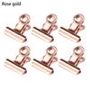 6Pcs Metal Kitchen Food Sealing Bag Clips Letter Paper Photo File Clamps School Office Calendar Binder Clip Household Accessorie