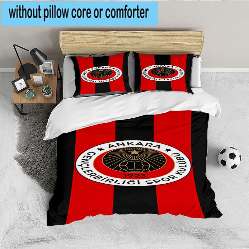 Genkelbigli Club Sports 3PCS Bedding set,Ideal for 1pc Duvet Cover And 2pcs Pillowcases Perfect for Fan gift,Ideal for Bedroom, Dormitory