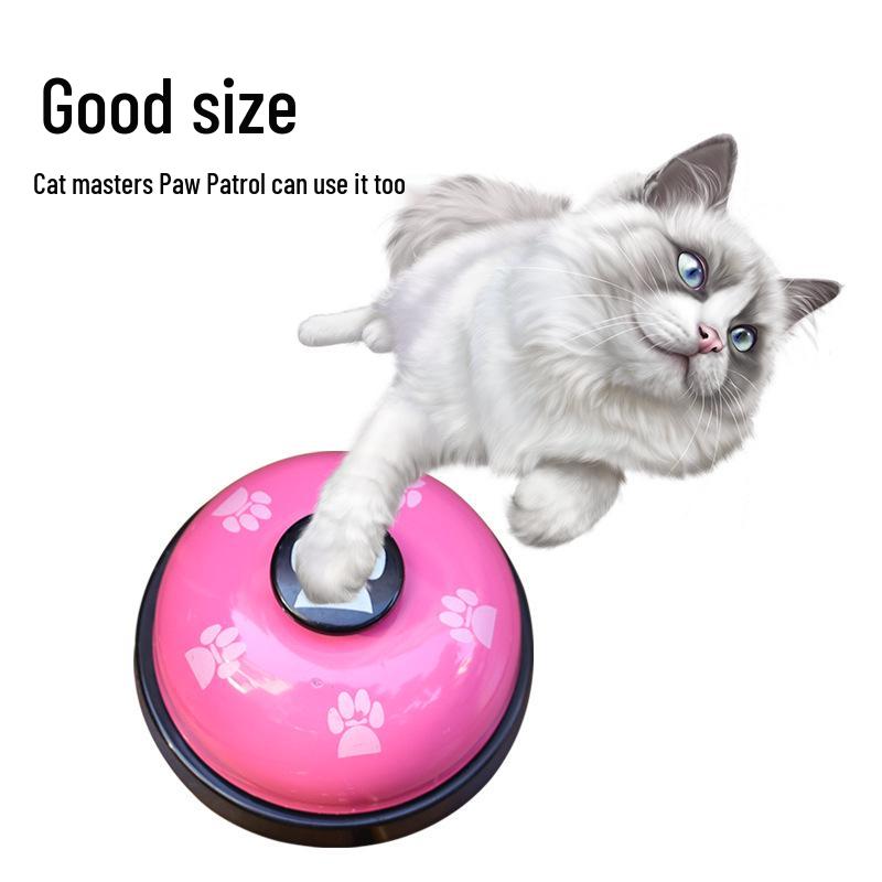 Pet Paw Print Training Bell for Cats & Dogs - Interactive Intelligence Toy for Golden Retrievers