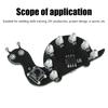 DIY Soldering Practice Kit Snail-Shaped LED Light Module for Beginners with 7 LEDs and 6 Modes Electronic Welding Training Board