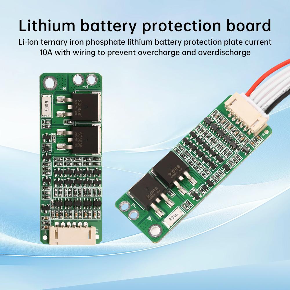BMS 5S 16V 18,5V 10A LiFePO4 Li-Ionen Lithium-Batterie 18650 Ternäres Lithium-Batterie-Ladegerät Schutzplatine Großer MOS-Transistor