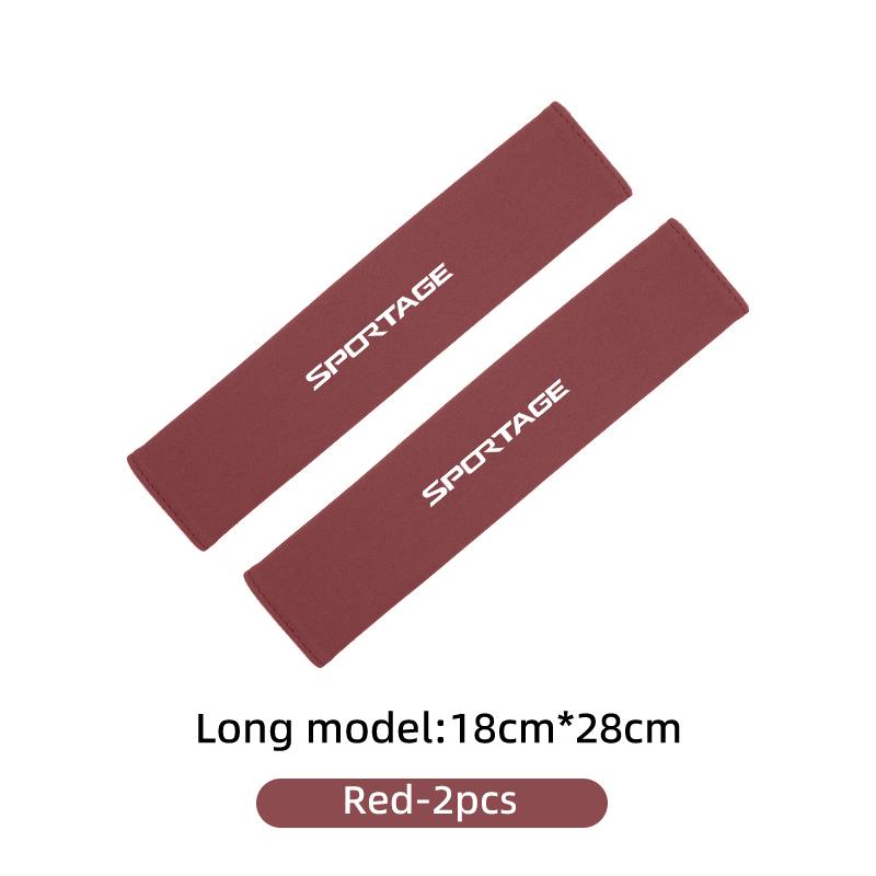 ACZ2 For KIA Suede Car Seat Safety Belt Shoulder Covers Belt Protective Pad Accessories Sportage 2016 2017 2018 Sephia Stonic Carens