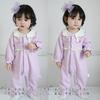 Reegoo Peter Baby Girls Romper Newborn Cute Long Sleeve Purple Rabbit Size Months Coverall, Outfit, Open-Front Print, 66, 3-6