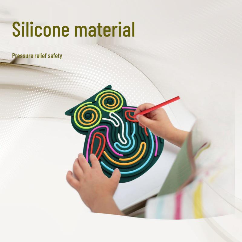 Silicone Sensory Activity Board: ADHD Educational Puzzle Toy