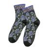 5 Pairs Streetwear Winter Cotton Socks Women Fashion Harajuku High Quality Flower Print Kawaii Socks Korean Style Long Sokken