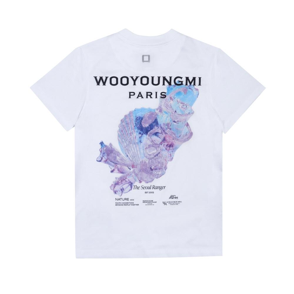 

Wooyoungmi Women S ShorT Sleeve T ShirT 3d Coral Back Logo m251TS05 701w M251TS05 701W (36)