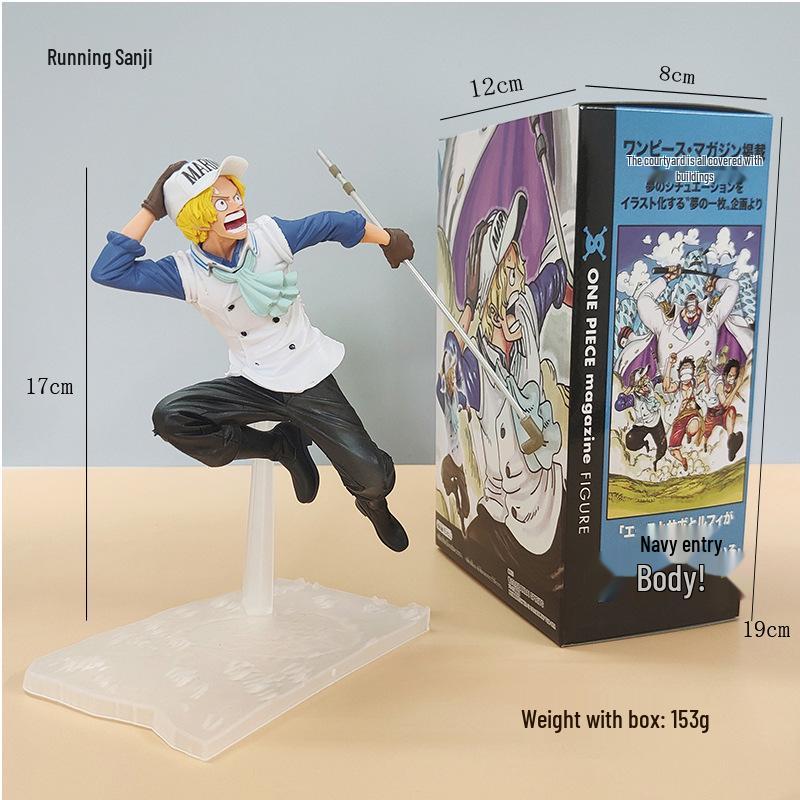 One Piece Onigashima Luffy, Zoro, Ace, & Sanji Anime Figurine Set