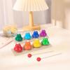 Wooden Percussion Instrument Children Toys Metal Bell Musical Learning Toy  Teaching Aids