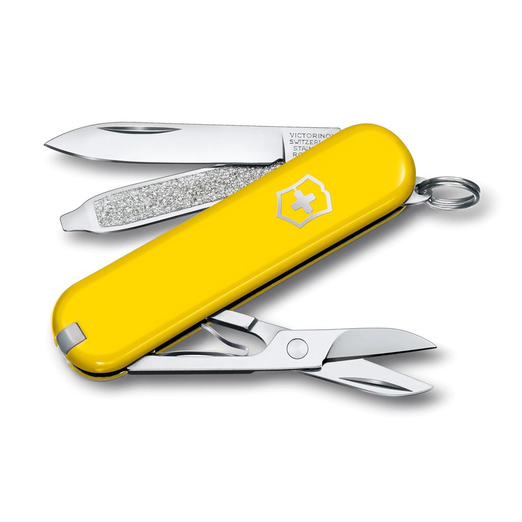 Victorinox Classic SD Swiss Army Knife Multi-Tool Sunny Side Colors 7 Functions Scissors Nail File Compact Gift Japan