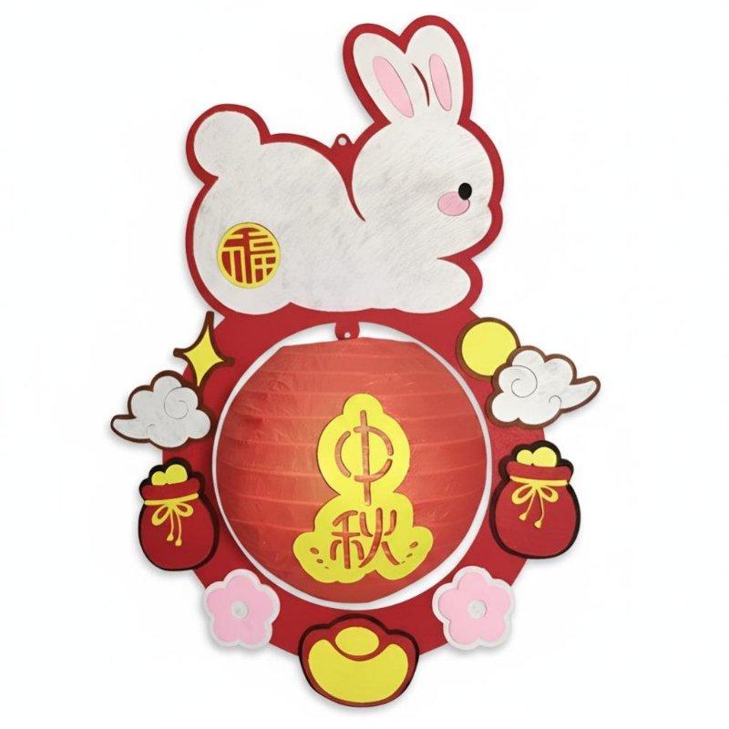 New Year DIY Fish Lantern Kit, Kids Handheld Paper Lantern, Kindergarten Craft Set, Event Hanging Decoration, LED Flicker