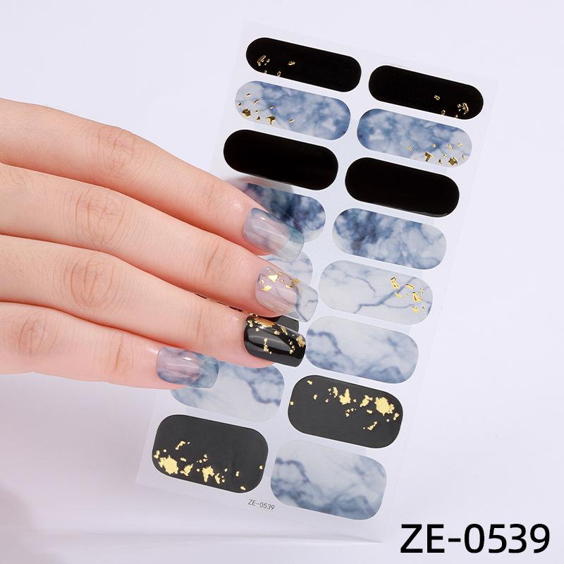 French Manicure Stickers Waterproof Nail Polish Film Nail Stickers