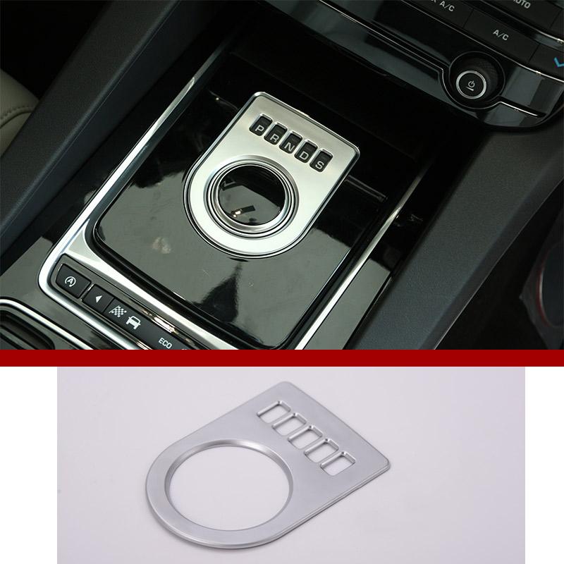 For Jaguar F-Pace X761 XE X760 XF X260 Car ABS Central Console Gear Shift Frame Cover Trim Carbon Fiber Accessories