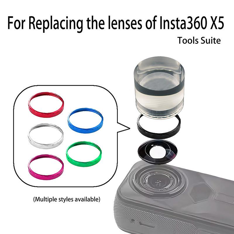 Insta360 X5 Lens Glass for Panoramic Camera Repair - Replacement Parts Available