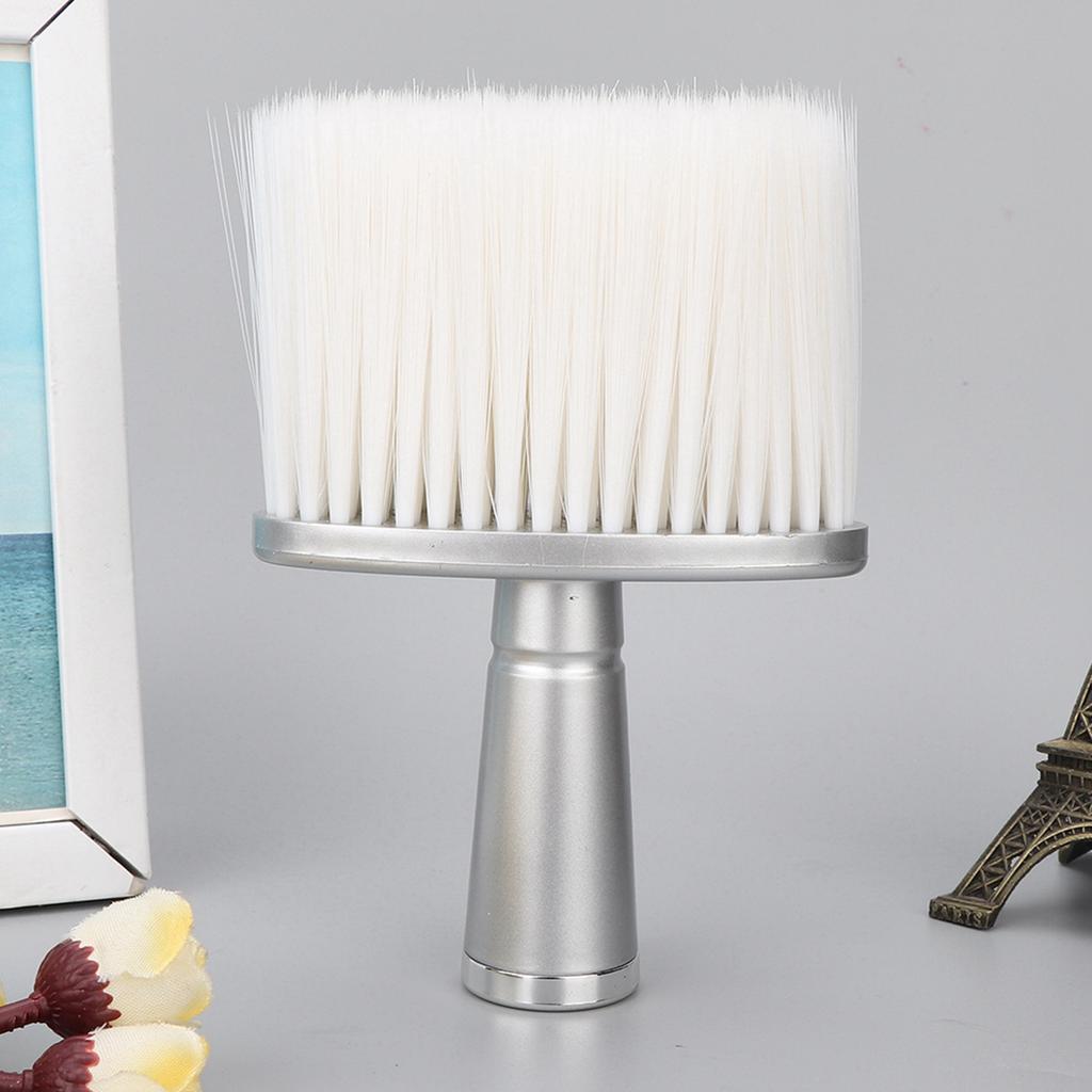 Portable Neck Face Hair Remover Brush Hair Dust Cleaning Sweeping Brush (Black)