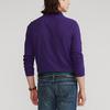 Polo Ralph Lauren Custom Slim Fit Three Pony Logo Long Sleeve Polo Shirt Men Tops Purple MNPOKNI16821-453