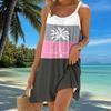 Women's Beach Dress Mini Dress Coconut Tree Print Casual Modern Dress Sleeveless Loose Fit Outdoor Daily Summer
