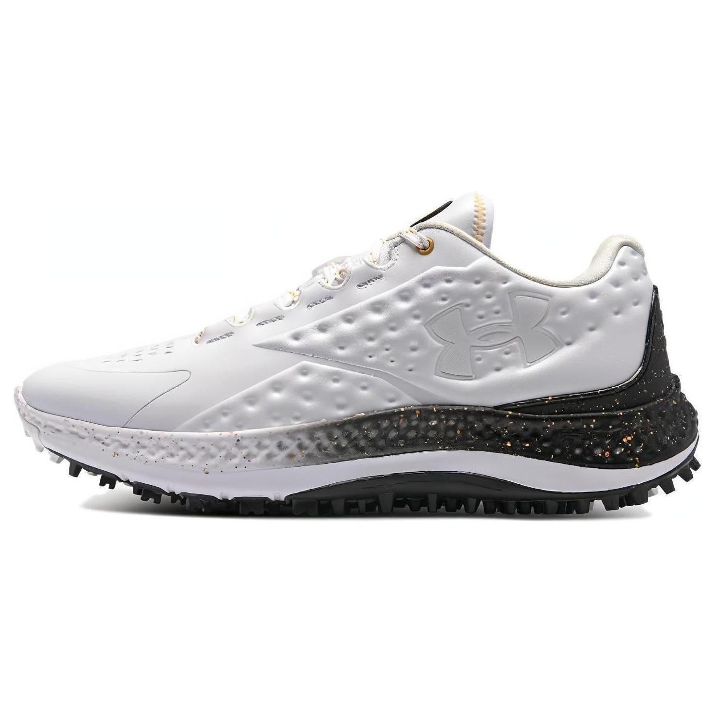 Under Armour Curry 1 Golf  White Black  Men s 3027378-101 EU 42.5