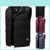 Men Vest Winter Sleeveless Jacket Outwear Zipper Padded Quilted Coat Body Warmer