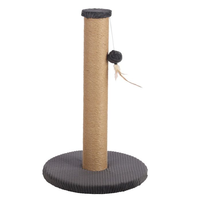 Arbre à chat - EDEN - Riba - 60 cm - Base rembourrée - Poteau corde jute