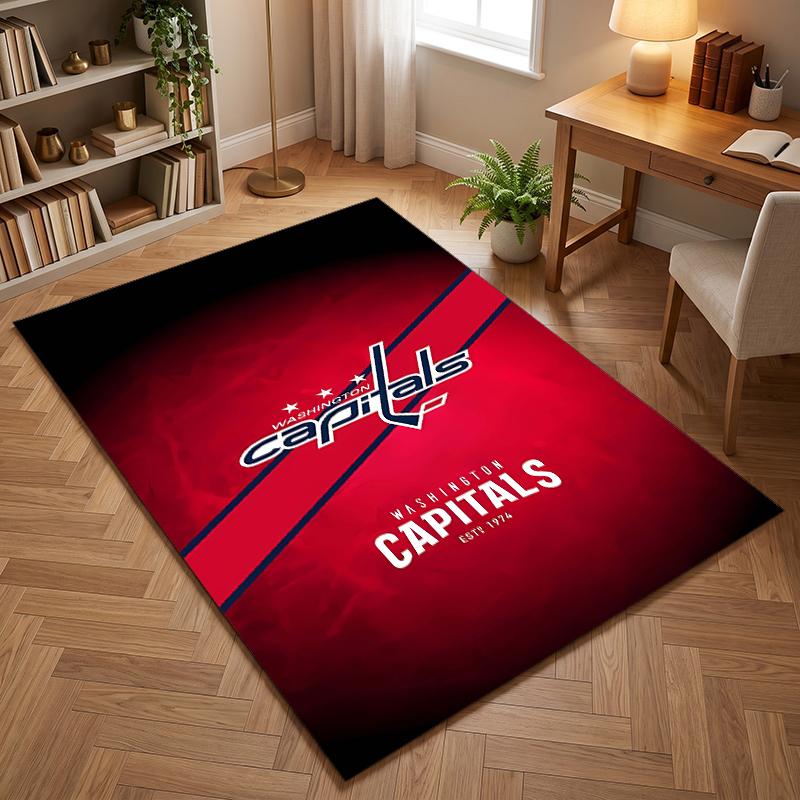 Washington Capitals (1) Büroteppiche geeignet für Wohnzimmer Schlafzimmer Büros und Küchen ein Geschenk für moderne Wohnkultur
