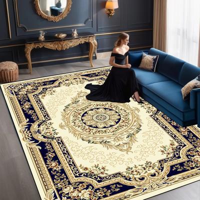 Tapetes Europeus de Luxo para Sala de Estar Decoração de Tapete Grande Tamanho Hall de Hotel Tapete Macio Quarto Sala de Estar Tapete Antiderrapante Tapis Salon