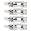 4Pcs Heavy Duty Anti Rattle Latch Robust Portable Easy Installation Mirror Finish Door Latch Lock