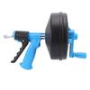 Drain Cleaning Machine 65 Manganese Steel Spring Flexible 2 Modes Plumbing Snake for 50 75mm Pipe 10m   32.81ft Spring