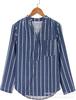 Women's Simple Fashion Printed Striped Loose Shirt