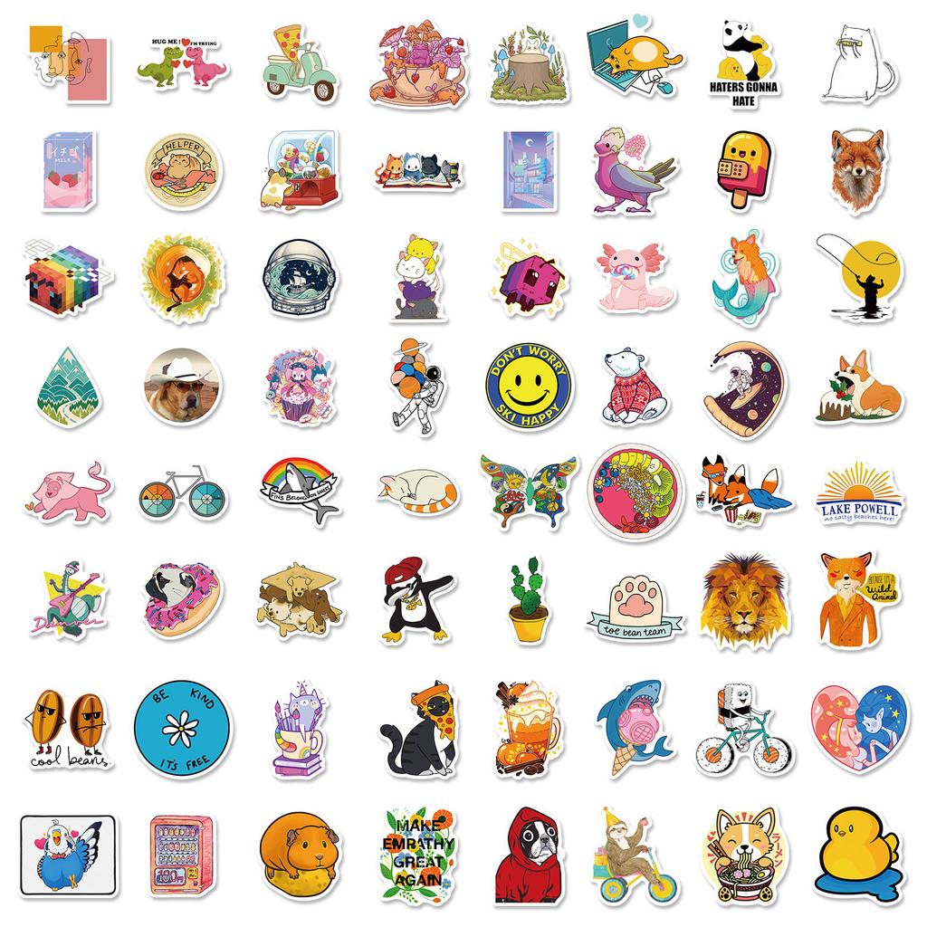 200 Kleine Frische Aufkleber, Koffer Wasserdicht Graffiti Reisekoffer Aufkleber