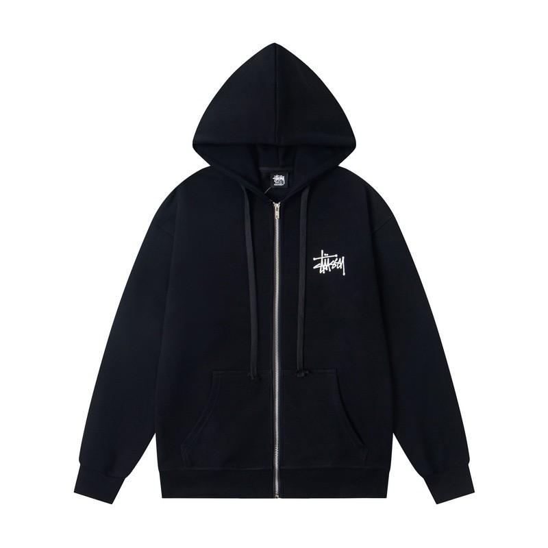 Unisex hettegenser med glidelås og trykkdesign Oversized passform Høst Kasualklær Tenåringer Voksne