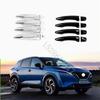 For 2024 2025 Nissan Qashqai J12 ABS Chrome Car Accessories Door Handle Bowl Door Handle Cover Trim Protective Covering