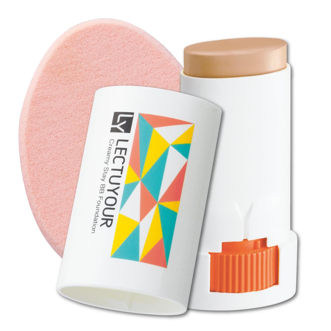 

Lecture Creamy Stay BB Foundation with a Large Sponge in Stick Foundation Cream Foundation with Excellent Comfortable No and No Staining on Waterproof