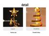 Starry Christmas Tree Lights: Wrought Iron Holiday Night Light Ornaments for Festive Room Decoration