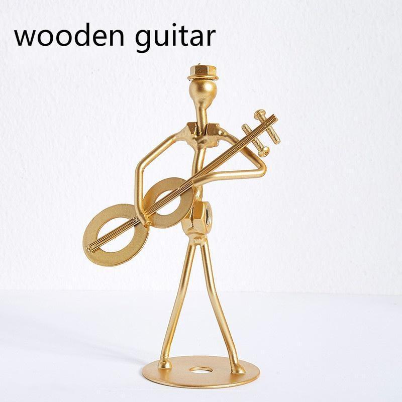 Light Luxury Style Modern Creative Musician Iron Art Decorations Desk Decorations Living Room Home Wine Cabinet Layout Furnishings