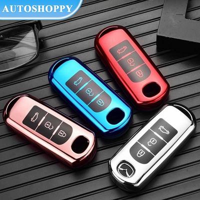 TPU Car Remote Key Case Shell Fob For Mazda 2 3 5 6 BL BM GJ Atenza Axela Demio CX-3 CX3 CX-5 CX5 CX7 CX-9 CX8 Keyless