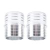 1 Pair 1 1 2 to 1 1 2in Hose Barb Splice Coupler Aluminum Alloy Radiator Intercooler Heat Exchanger Repair Mend Fitting