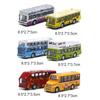 1/60 Minibus-Modell aus Legierung mit Rückzugfunktion, hochsimuliertes Touristenbus-Spielzeug, Geschenkset