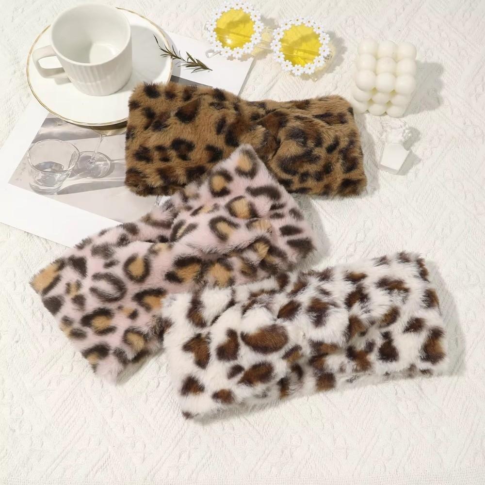 Wide Brim Elastic Headbands Leopard Print Warm Turban New Hair Accessories  Autumn Winter
