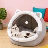 1PC Pet Tent Cave Bed for Cats Small Dogs Self-Warming Cat Tent Bed Cat Hut Comfortable Pet Sleeping Bed Foldable Removable Wash