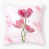 Flower Theme Print Decorative Pillow Cover Car Sofa Square Cushion Pillow Cover