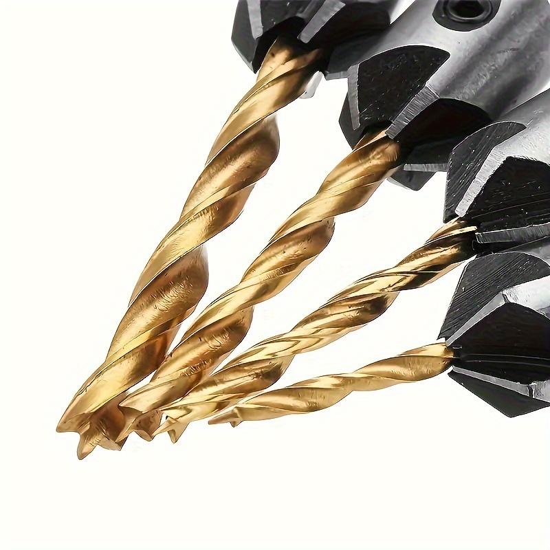 7pcs Flute Countersink HSS Drills Bit Reamer Set For Woodworking Chamfer Drilling Bit 3-10mm/0.12-0.39inch,Send A Small Wrench