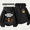 Roblox Kids Zip Hoodie for Kids Ages 4-14 Multiple Pattern Options Unisex Lightweight Zip Jacket HD Print Easy Wear Sporty and Casual Style Polyester