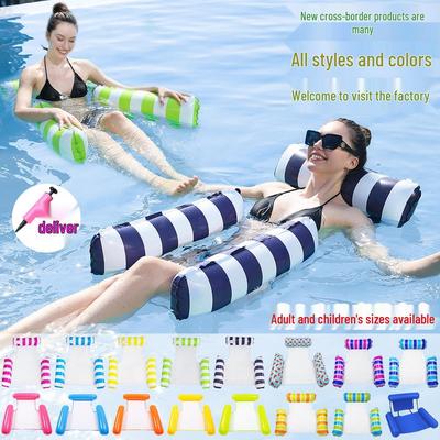 Amaca gonfiabile da acqua a triplo tubo - Letto galleggiante pieghevole per adulti