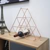 Miling Rose Gold Pyramid Detachable Wine Rack