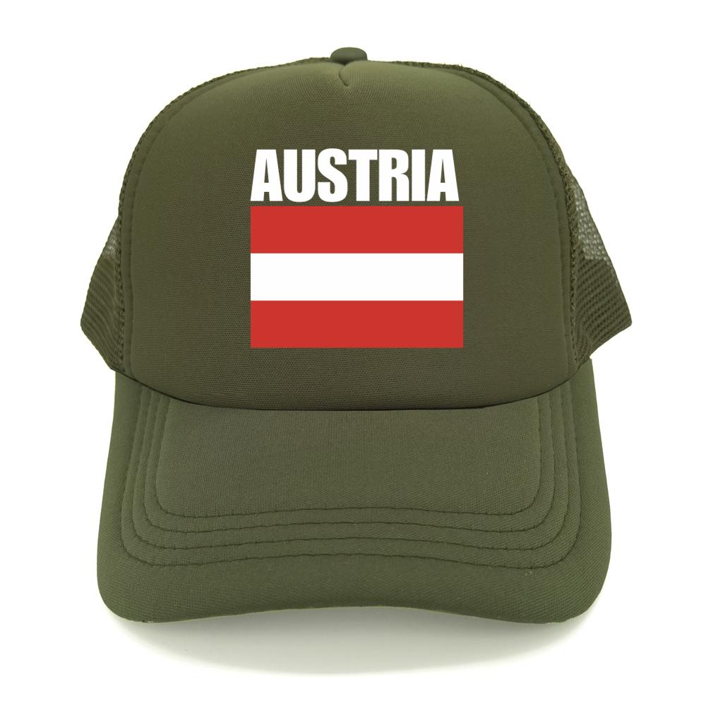 Cappellino da Baseball Bandiera Austriaca Fresco Estivo Unisex Rete Traspirante Cappello per Fan del Paese Cappellino Trucker Unisex Cappellini in Rete Traspirante per Esterno