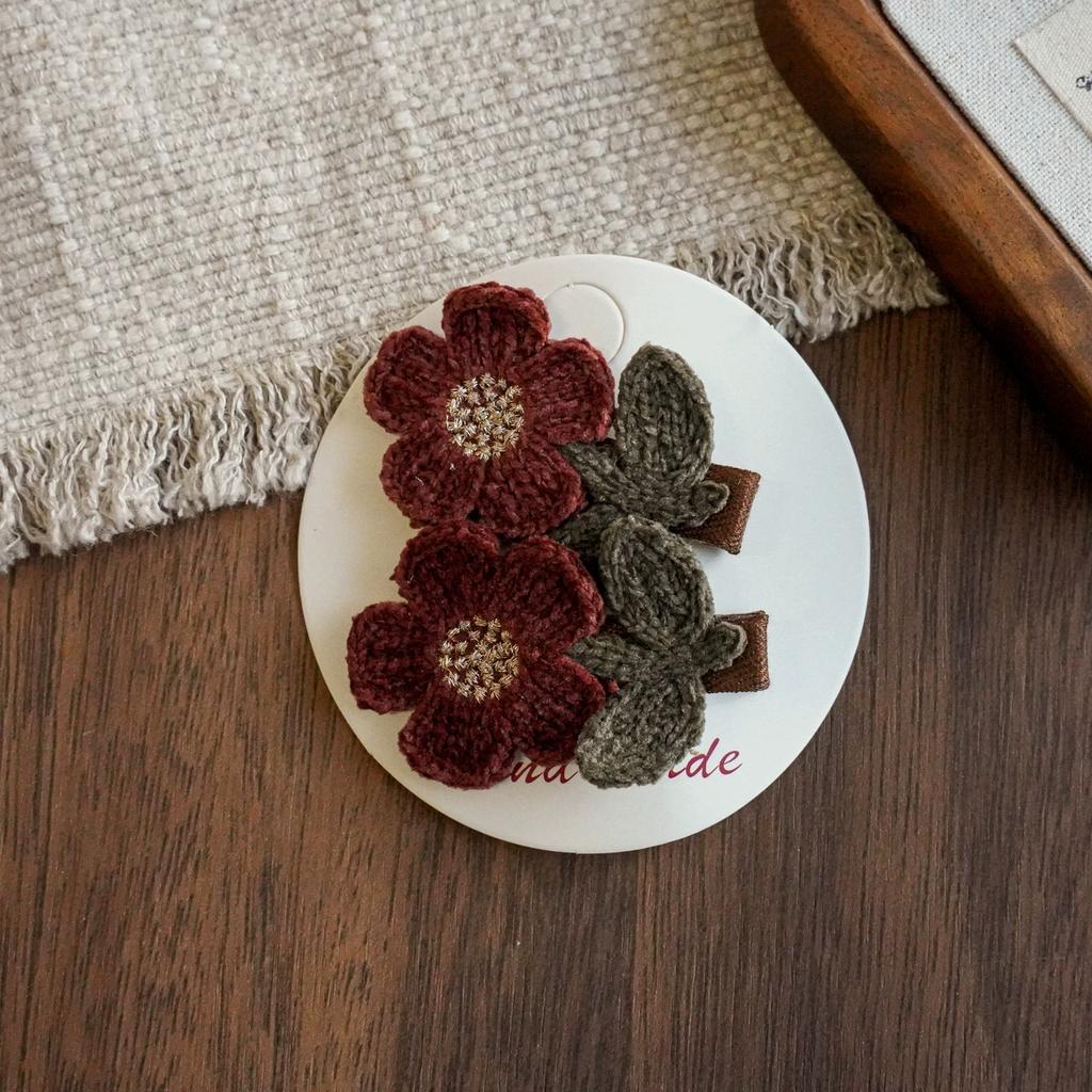 2 Stück Cartoon Haarspangen für Babymädchen Häkel-Haarnadeln Kinder Seitenclip Neugeborenen Haarschmuck Kinder Niedliche Kaninchen Haarspangen